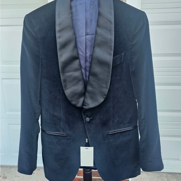 Men's Black Shawl Velvet Tuxedo Jacket